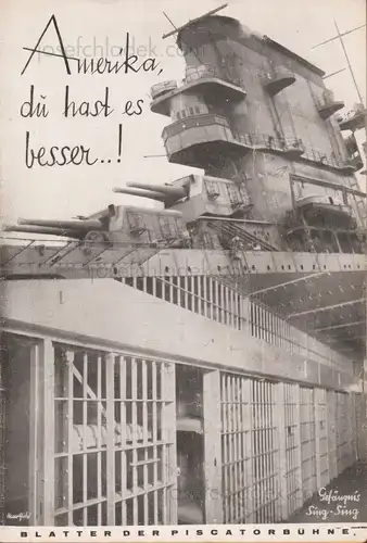 Cover of Blätter der Piscatorbühne - Amerika, Du hast es besser!