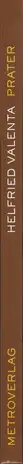 Book spine: Helfried Valenta - Copper Nights