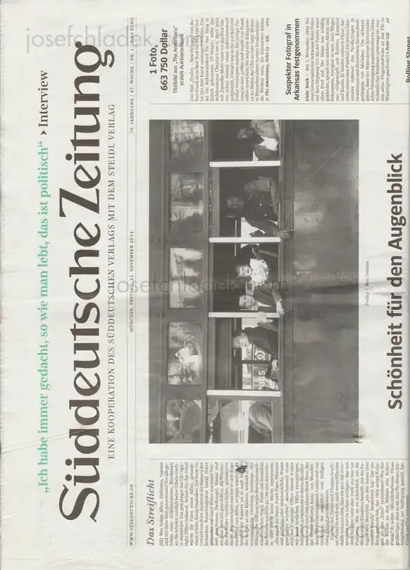 Cover of Robert Frank | Books and Film, 1947-2014 - Sonderausgabe der Süddeutschen Zeitung