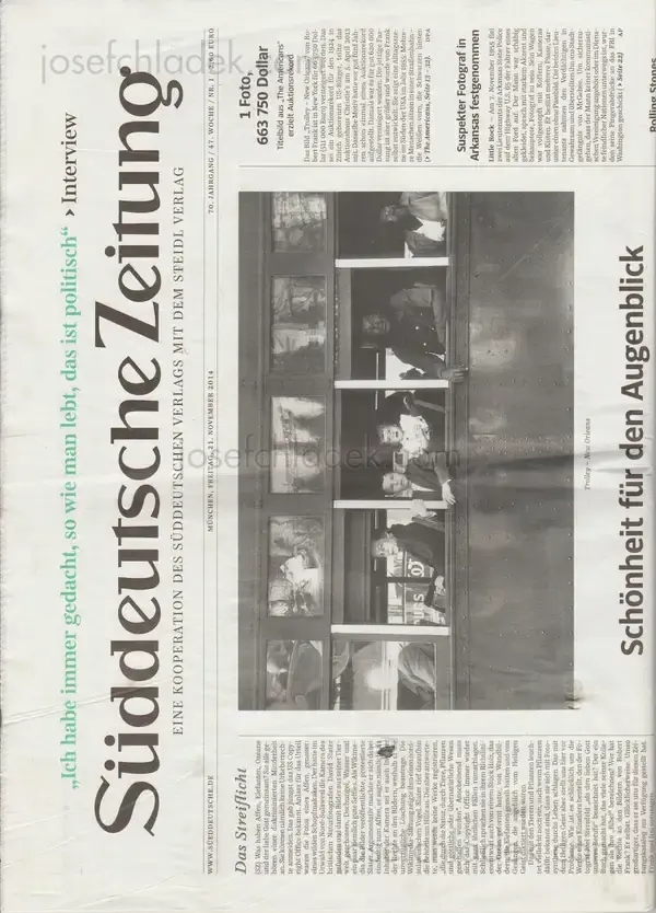 Cover of Robert Frank | Books and Film, 1947-2014 - Sonderausgabe der Süddeutschen Zeitung