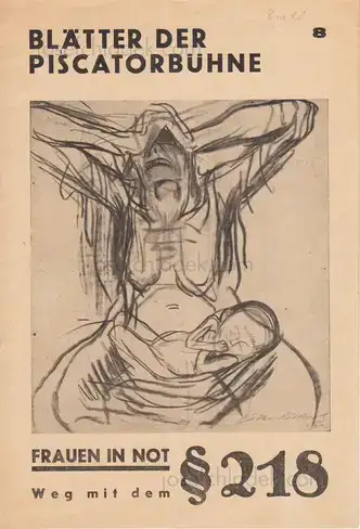 Cover of Blätter der Piscatorbühne - Frauen in Not §218