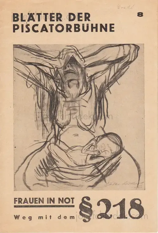 Cover of Blätter der Piscatorbühne - Frauen in Not §218