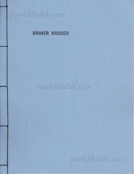 Cover of Timothy Briner & Thomas Hauser - BRINER HAUSER