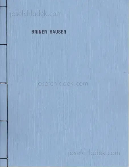 Cover of Timothy Briner & Thomas Hauser - BRINER HAUSER