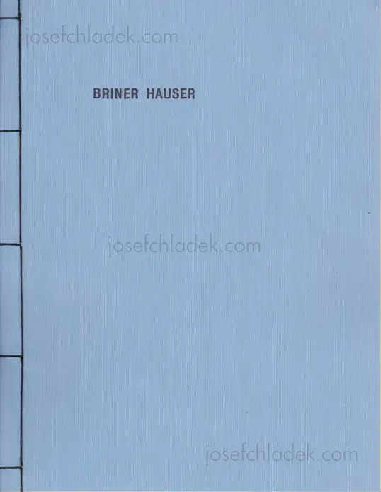 Cover of Timothy Briner & Thomas Hauser - BRINER HAUSER