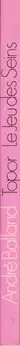Book spine: Topor - Le jeu des seins (fait des paires)