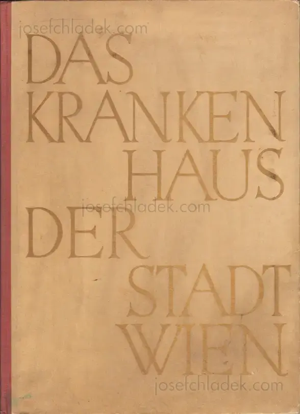 Cover of Otto Jarosch - Das Krankenhaus der Stadt Wien