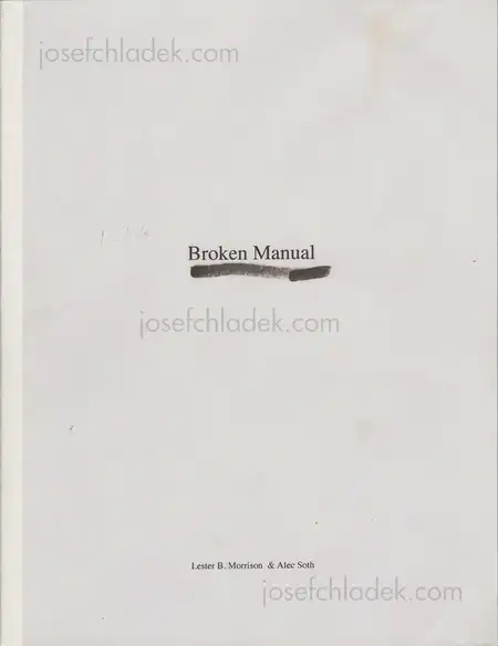 Cover of Alec Soth - Broken Manual