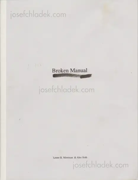 Cover of Alec Soth - Broken Manual