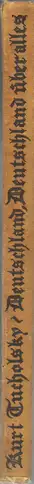 Book spine: Kurt Tucholsky/John Heartfield - Deutschland, Deutschland über alles
