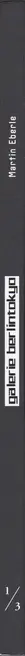 Book spine: Martin Eberle - galerie berlintokyo
