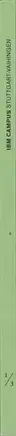 Book spine: Andreas Gehrke - IBM Campus 1972–2009, Stuttgart-Vaihingen