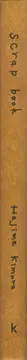 Book spine: Hajime Kimura - Scrap Book