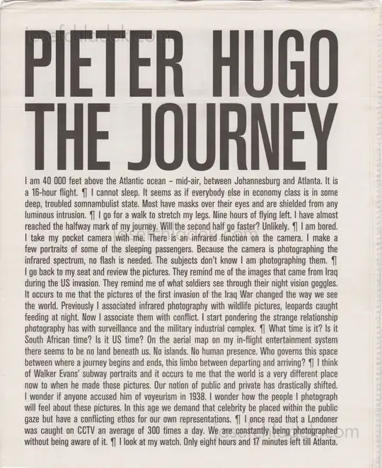 Cover of Pieter Hugo - The Journey