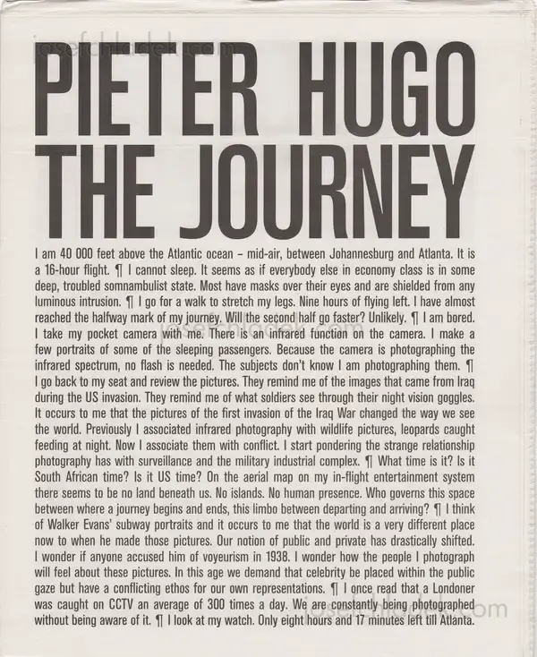 Cover of Pieter Hugo - The Journey