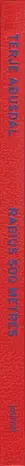 Book spine: Terje Abusdal - Radius 500 Metres