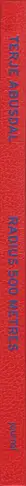 Book spine: Terje Abusdal - Radius 500 Metres