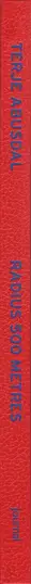 Book spine: Terje Abusdal - Radius 500 Metres