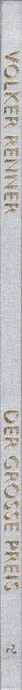 Book spine: Volker Renner - Der grosse Preis