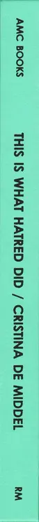 Book spine: Cristina de Middel - This Is What Hatred Did