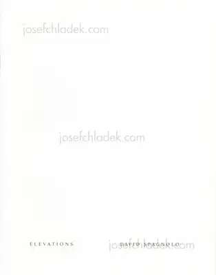 Cover of David Spagnolo - Elevations