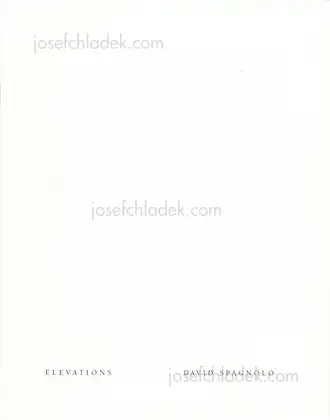 Cover of David Spagnolo - Elevations