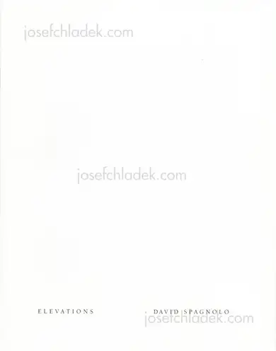 Cover of David Spagnolo - Elevations