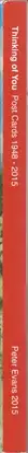 Book spine: Peter Evans - Thinking of You, Post Cards: 1948 - 2015