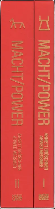 Book spine: Annett Gröschner, Arwed Messmer - Taking Stock of Power - An Other View of the Berlin Wall / Inventarisierung der Macht - Die Berliner Mauer aus anderer Sicht
