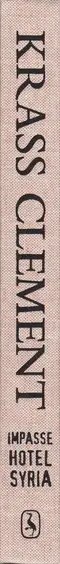 Book spine: Krass Clement - Impasse Hotel Syria