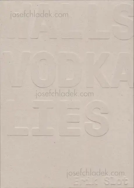 Cover of Erik Slot - Walls Vodka Lies