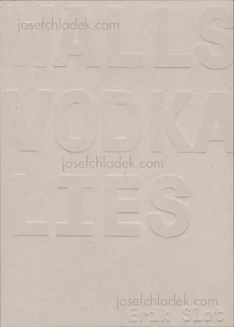 Cover of Erik Slot - Walls Vodka Lies