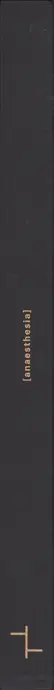 Book spine: Valentina Abenavoli - Anaesthesia