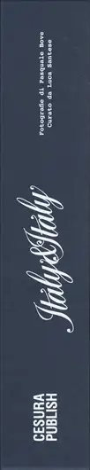 Book spine: Pasquale Bove & Luca Santese - Italy&Italy