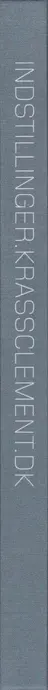 Book spine: Krass Clement - Indstillinger.krassclement.dk