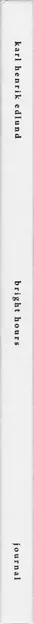 Book spine: Karl Edlund Henrik - Bright Hours