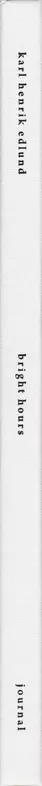 Book spine: Karl Edlund Henrik - Bright Hours