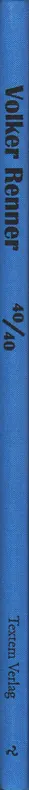 Book spine: Volker Renner - 40/40