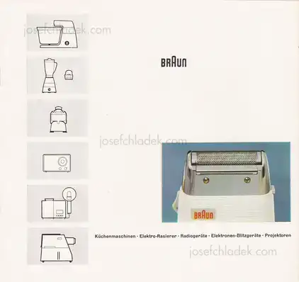 Cover of Braun -  Küchenmaschinen. Elektro-Rasierer. Radiogeräte. Elektronen-Blitzgeräte. Projektoren