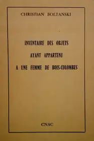 Inventaire des objets ayant appartenu à une femme de Bois-Colombes